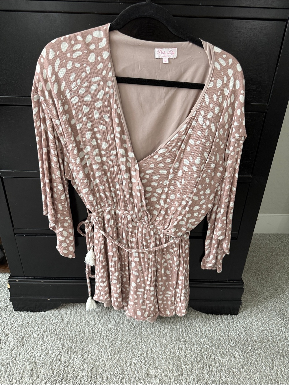 Plum Pretty Sugar Blush Pink Printed Romper